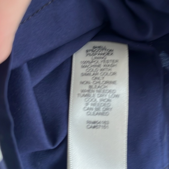 ELIZA J CHEVRON PATTERN SLEEVELESS DRESS NAVY/WHITE SIZE 10 - Picture 5 of 5